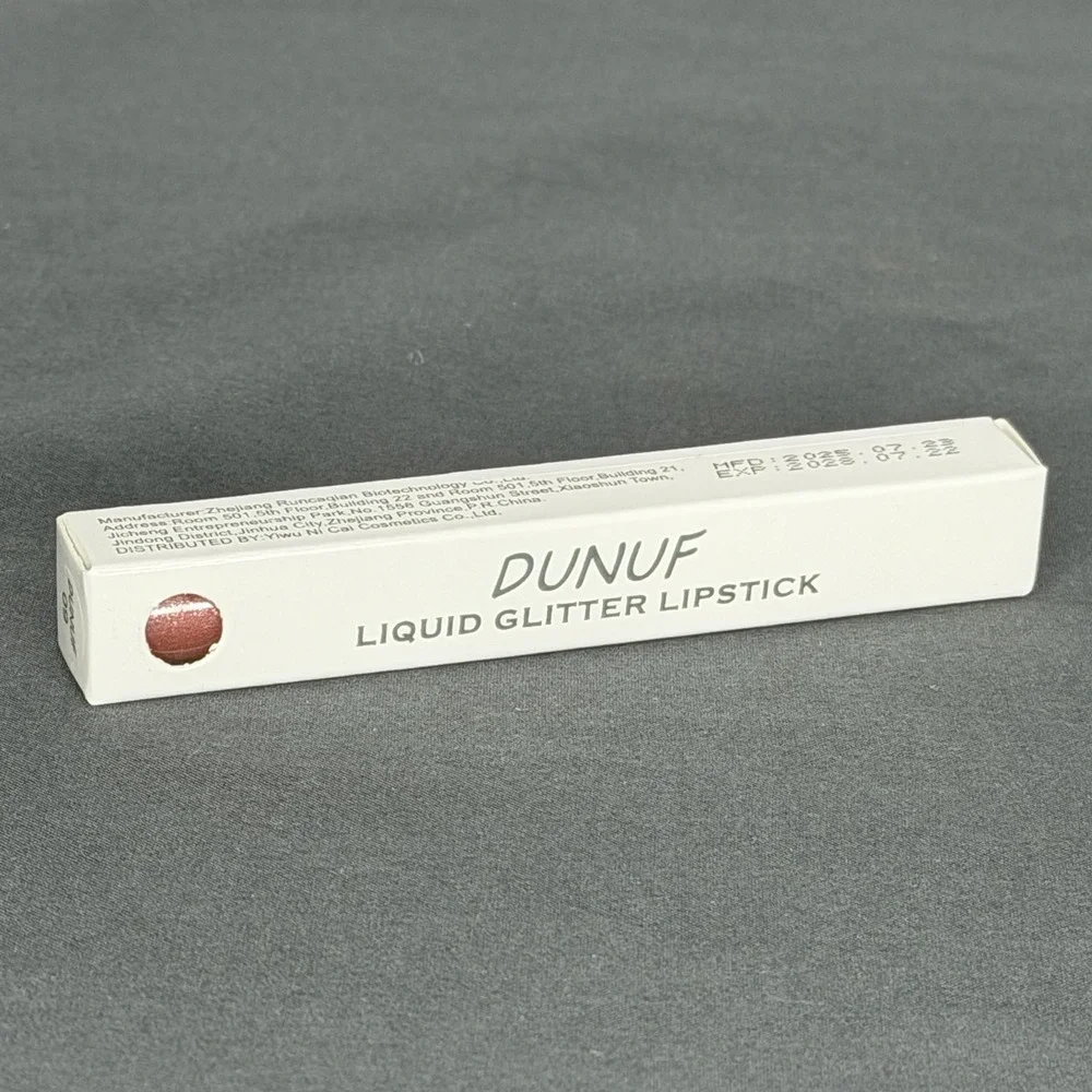 DUNUF Liquid Glitter Lipstick Long Lasting Shimmer Lip Color NEW Color #09